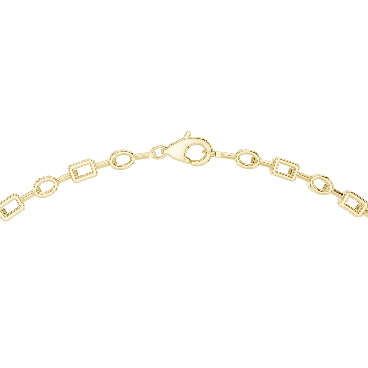 Flat Lay: Round Diamond Bracelet with Prong Setting in 14k Yellow Gold - Lab Grown - Driona Jewels