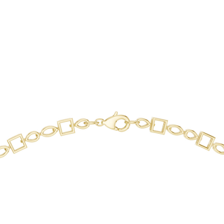 Side-Profile: Round Diamond Bracelet with Prong Setting in 14k Yellow Gold - Lab Grown - Driona Jewels