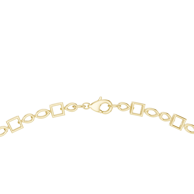 Side-Profile: Round Diamond Bracelet with Prong Setting in 14k Yellow Gold - Lab Grown - Driona Jewels