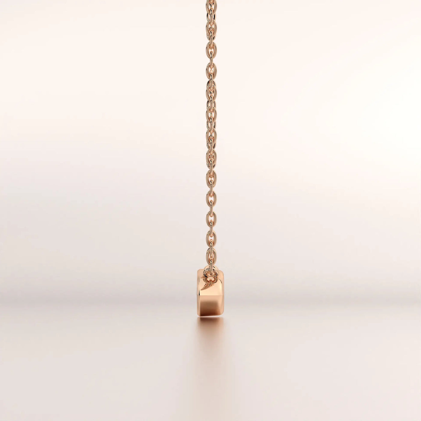 chain metal no diamond rose gold base front
