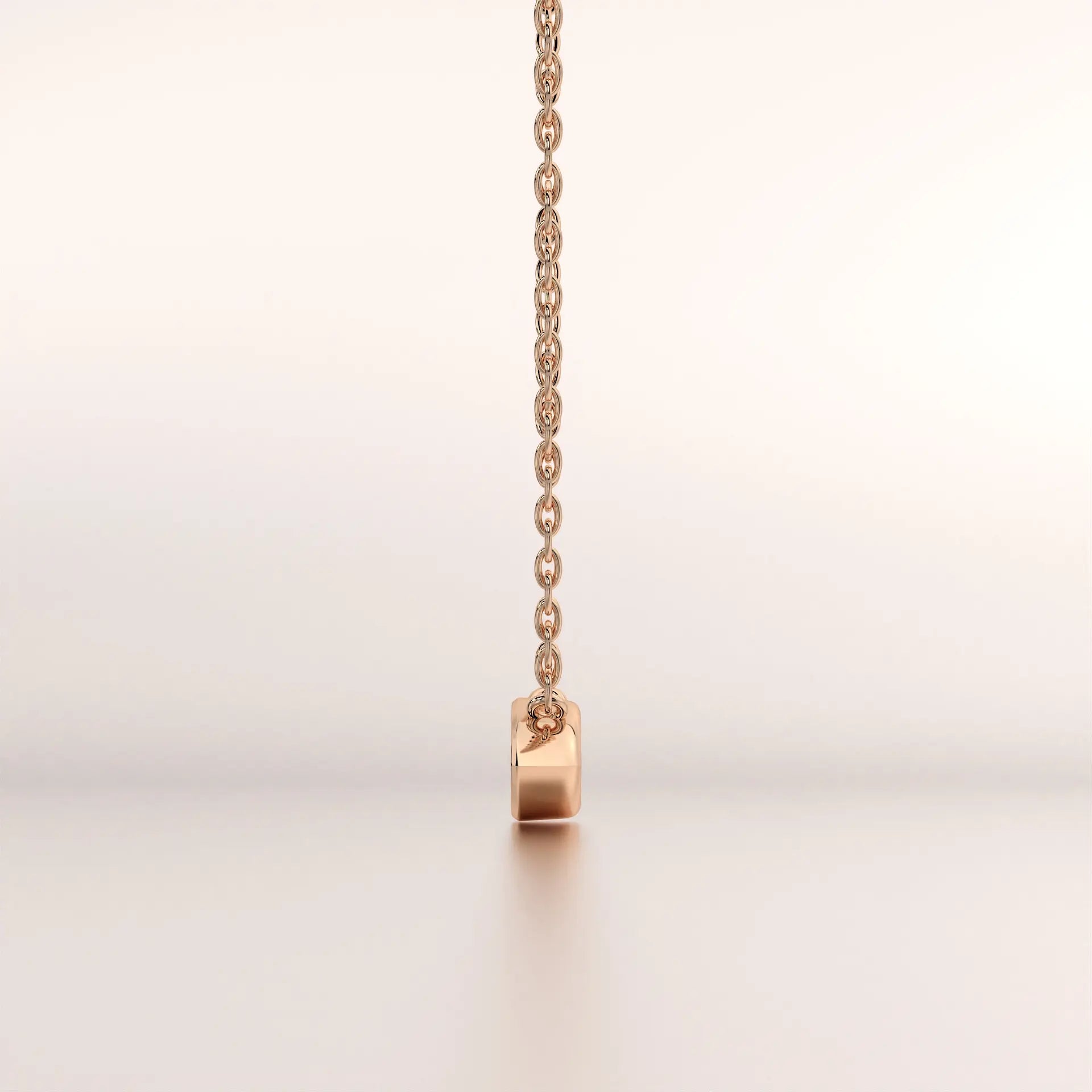 chain metal no diamond rose gold base front