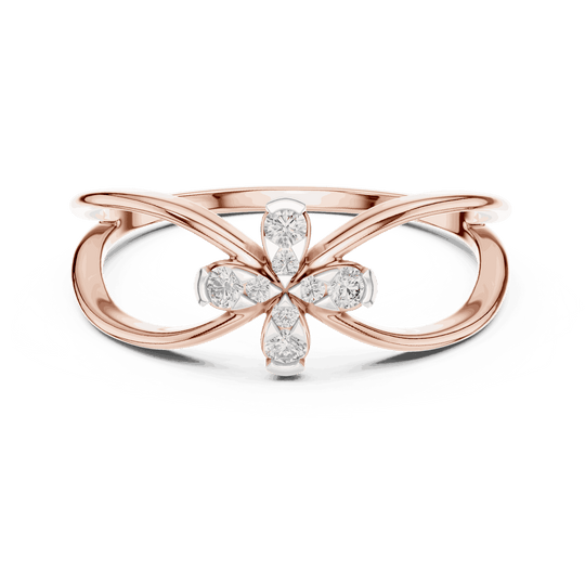 Driona Jewels Infinity Cross Diamond Ring | 14K Gold Lab Grown Jewelry