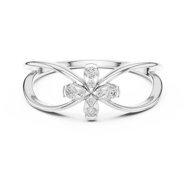 Driona Jewels Infinity Cross Diamond Ring | 14K Gold Lab Grown Jewelry