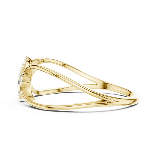Driona Jewels Infinity Cross Diamond Ring | 14K Gold Lab Grown Jewelry