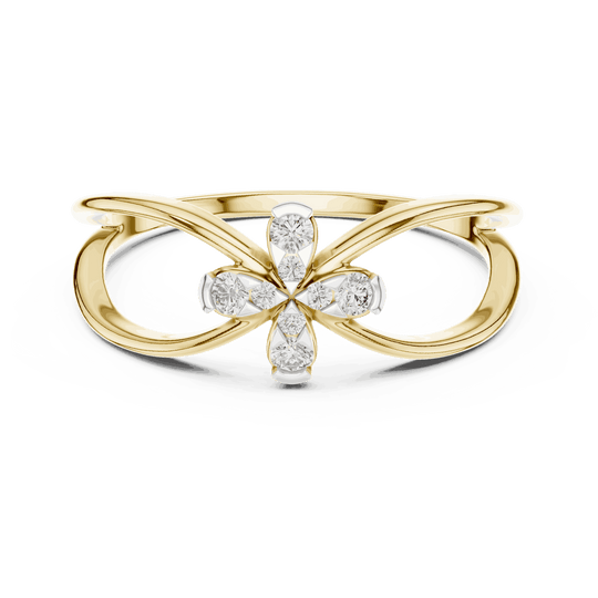 Driona Jewels Infinity Cross Diamond Ring | 14K Gold Lab Grown Jewelry