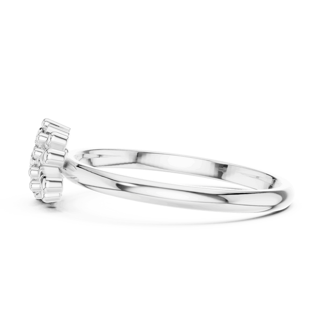 Driona Jewels Floral Diamond Cluster Ring - Lab Grown Gold Botanical Band