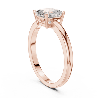 Cushion Diamond Solitaire Brilliance Engagement Ring Rose Gold 18K | Lab Grown | Driona Jewels