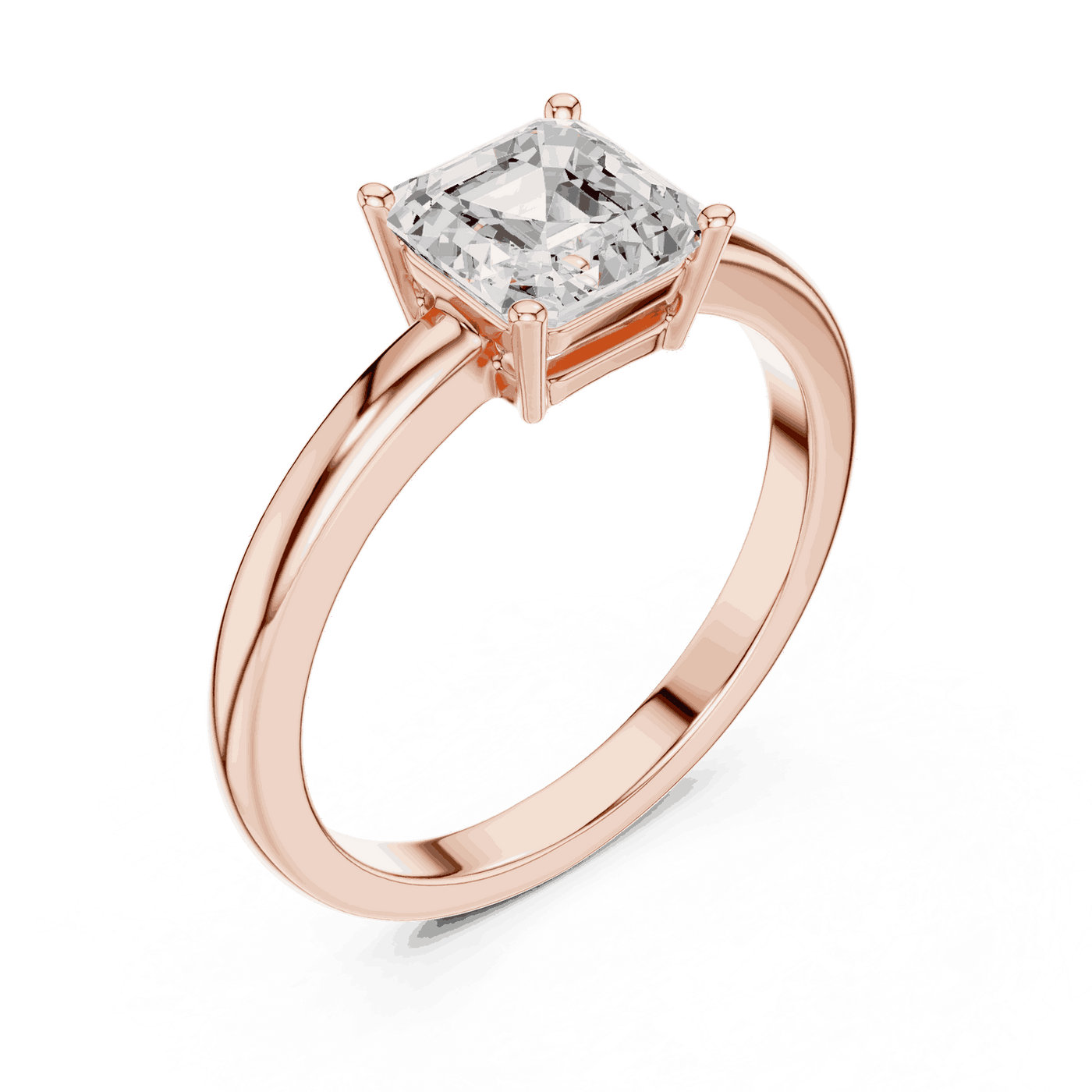 Cushion Diamond Solitaire Brilliance Engagement Ring Rose Gold 18K | Lab Grown | Driona Jewels