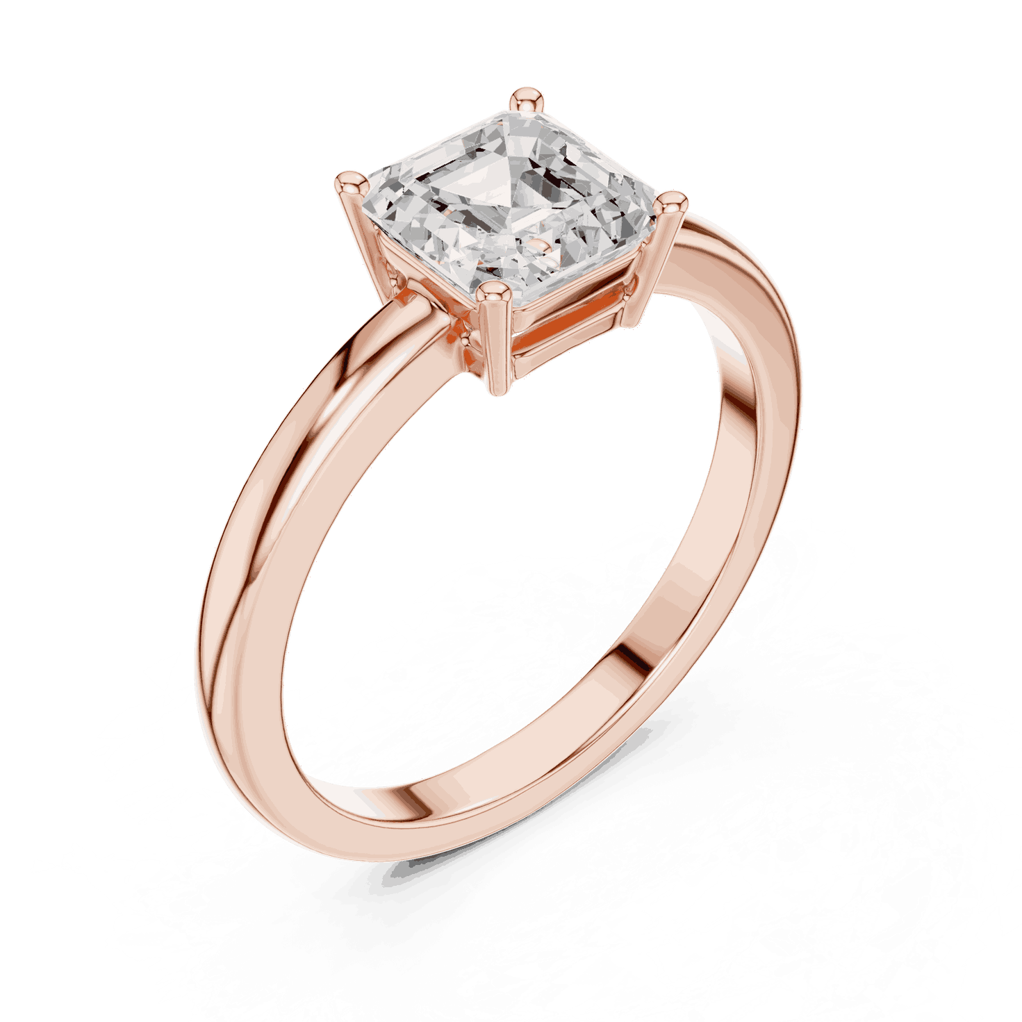 Cushion Diamond Solitaire Brilliance Engagement Ring Rose Gold 18K | Lab Grown | Driona Jewels