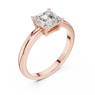 Cushion Diamond Solitaire Brilliance Engagement Ring Rose Gold 18K | Lab Grown | Driona Jewels