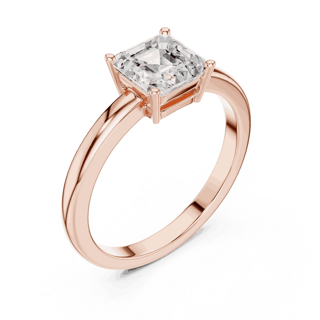 Cushion Diamond Solitaire Brilliance Engagement Ring Rose Gold 18K | Lab Grown | Driona Jewels