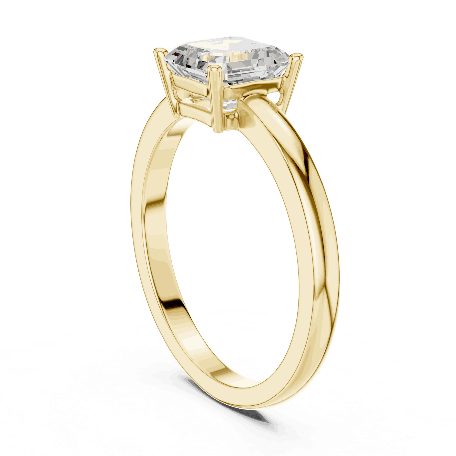 Cushion Diamond Solitaire Brilliance Engagement Ring Rose Gold 18K | Lab Grown | Driona Jewels