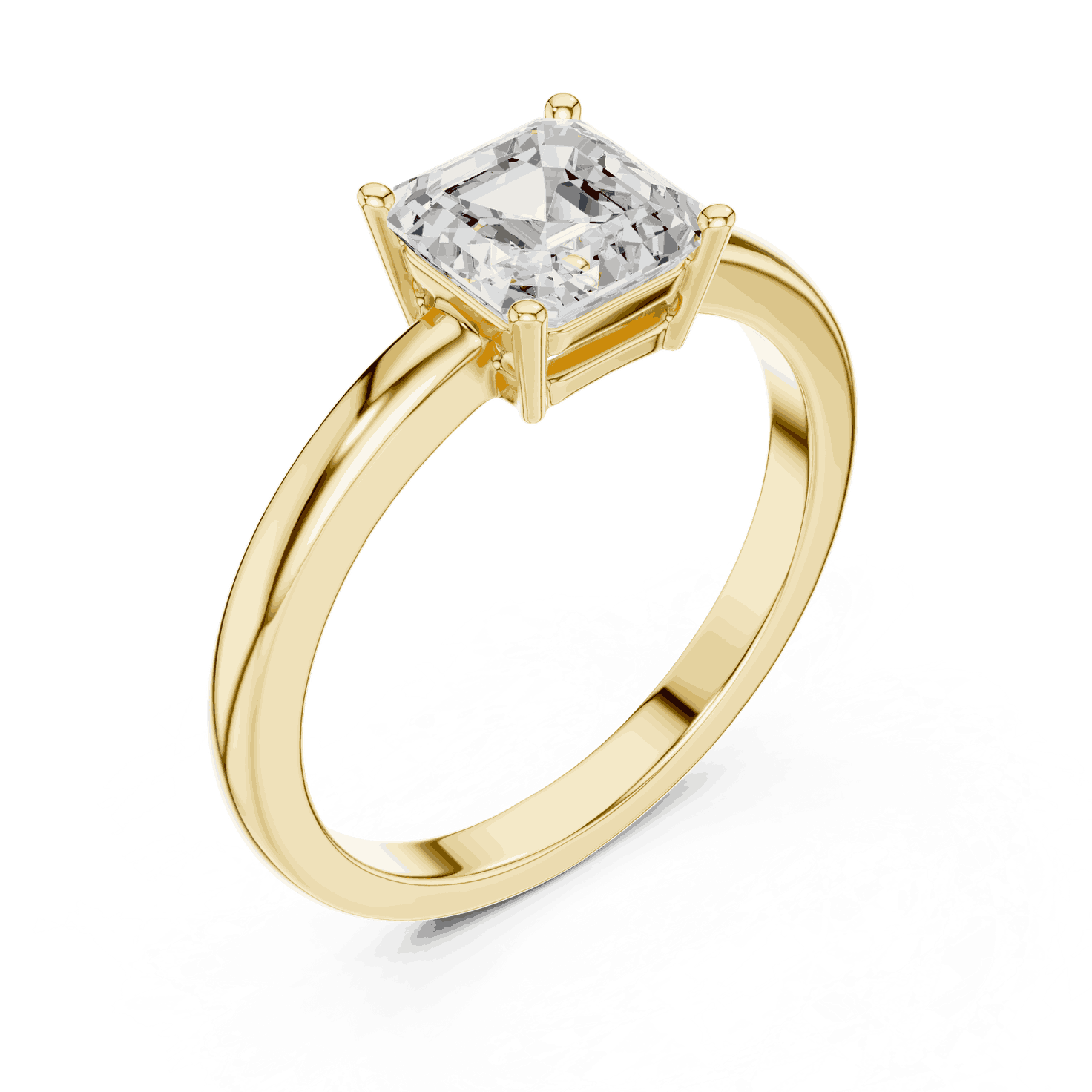 Cushion Diamond Solitaire Brilliance Engagement Ring Rose Gold 18K | Lab Grown | Driona Jewels