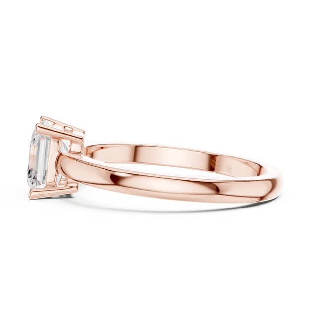 Cushion Diamond Solitaire Brilliance Engagement Ring Rose Gold 18K | Lab Grown | Driona Jewels
