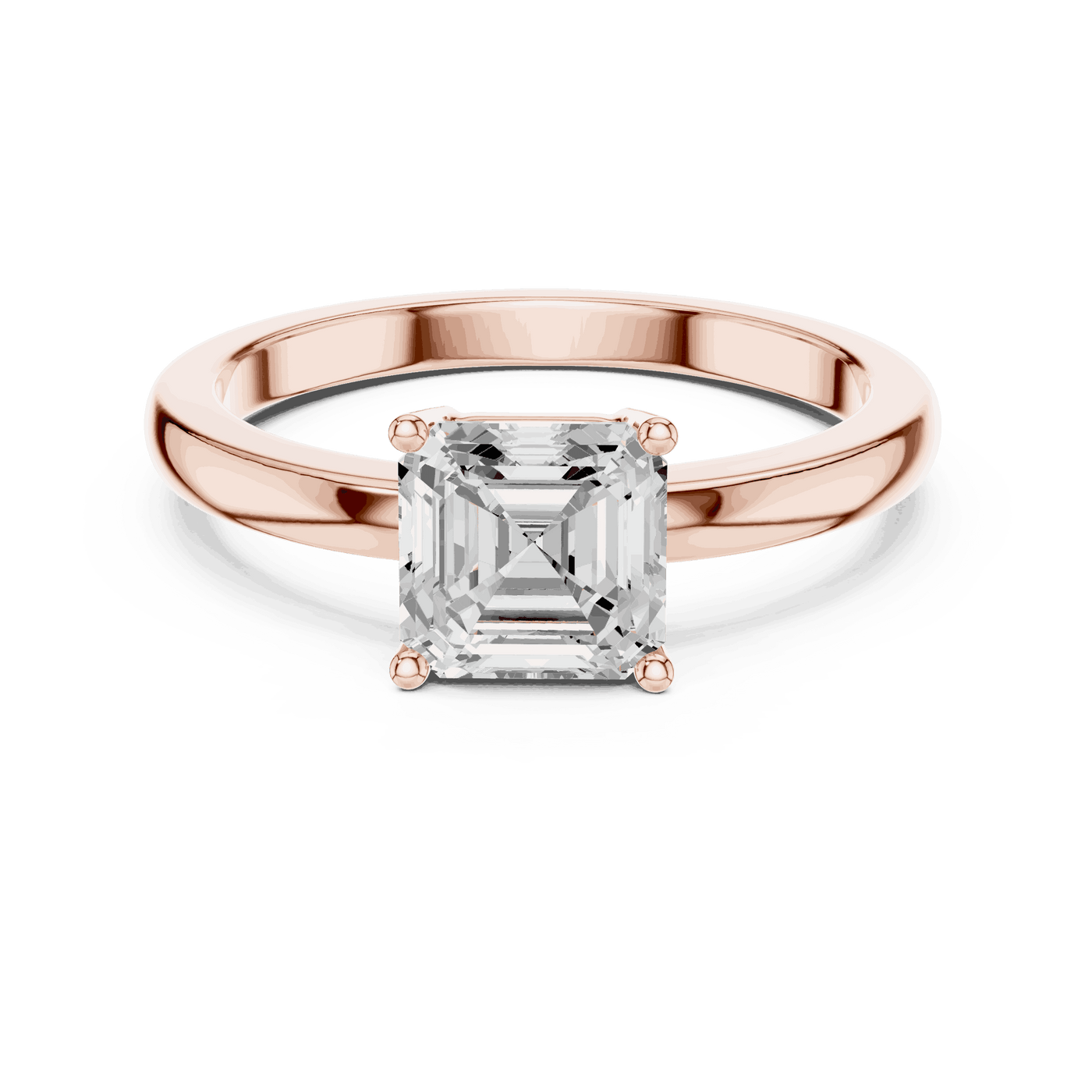 Cushion Diamond Solitaire Brilliance Engagement Ring Rose Gold 18K | Lab Grown | Driona Jewels