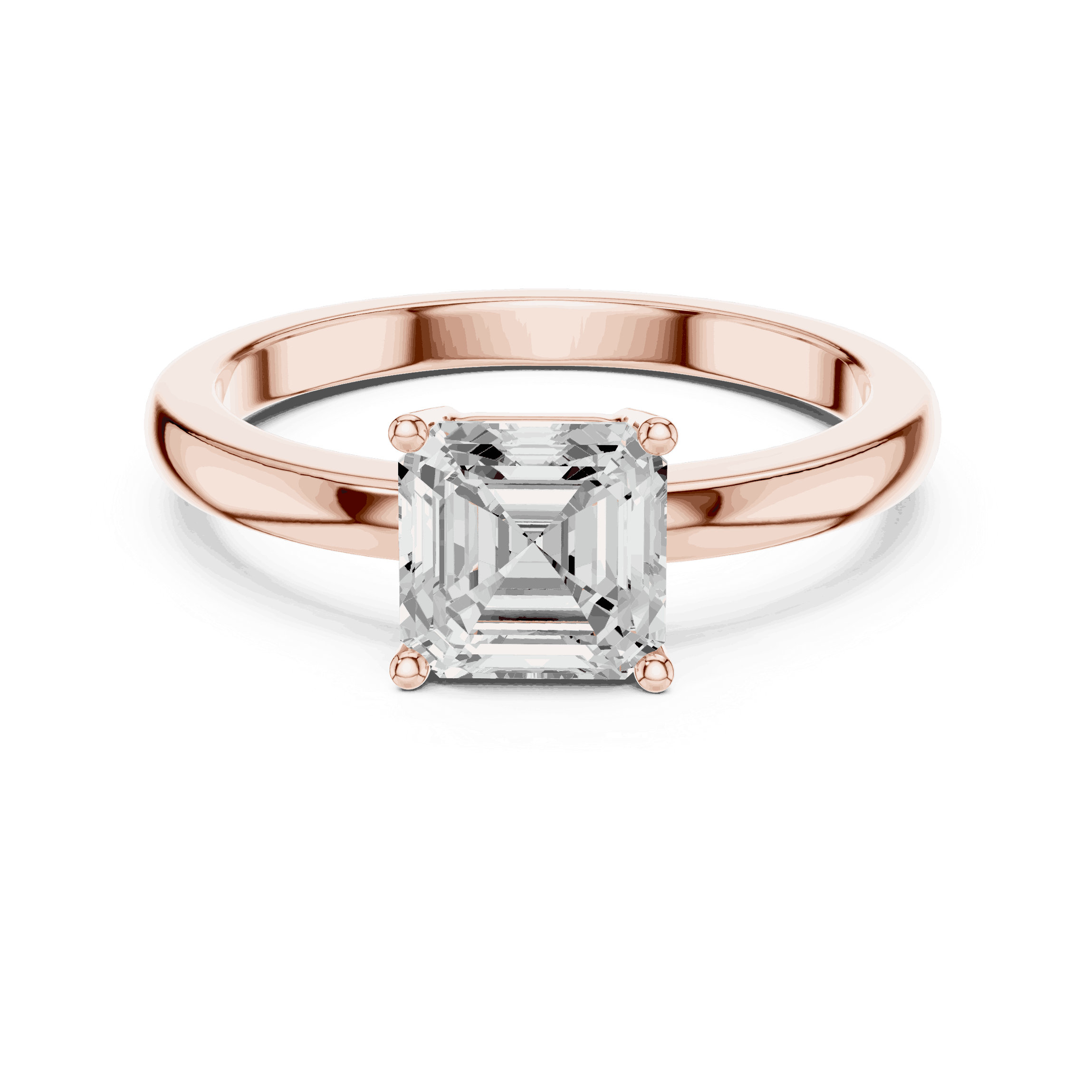 Cushion Diamond Solitaire Brilliance Engagement Ring Rose Gold 18K | Lab Grown | Driona Jewels