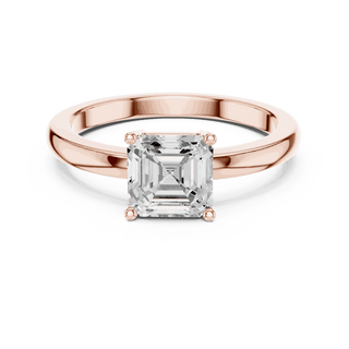 Cushion Diamond Solitaire Brilliance Engagement Ring Rose Gold 18K | Lab Grown | Driona Jewels