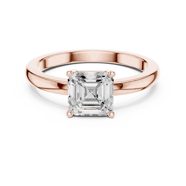Cushion Diamond Solitaire Brilliance Engagement Ring Rose Gold 18K | Lab Grown | Driona Jewels