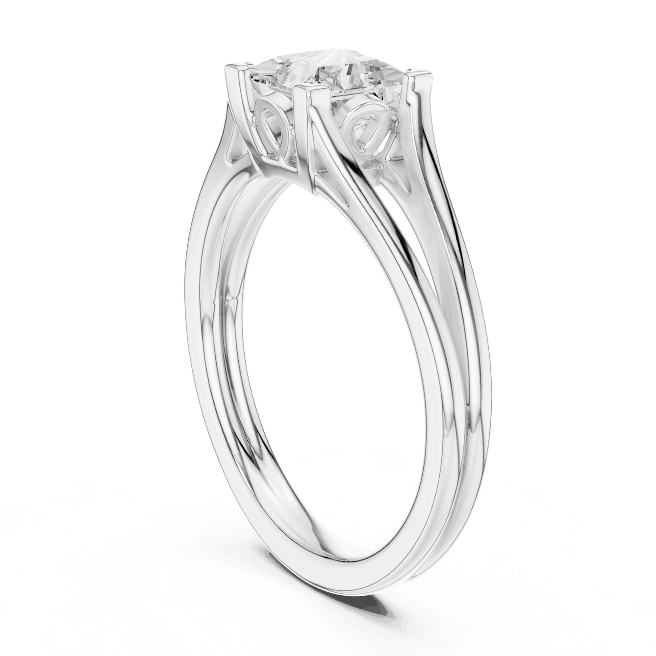 Cushion Diamond Vintage Solitaire Engagement Ring Rose Gold 18K | Lab Grown | Driona Jewels