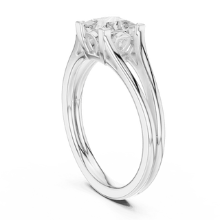 Cushion Diamond Vintage Solitaire Engagement Ring Rose Gold 18K | Lab Grown | Driona Jewels