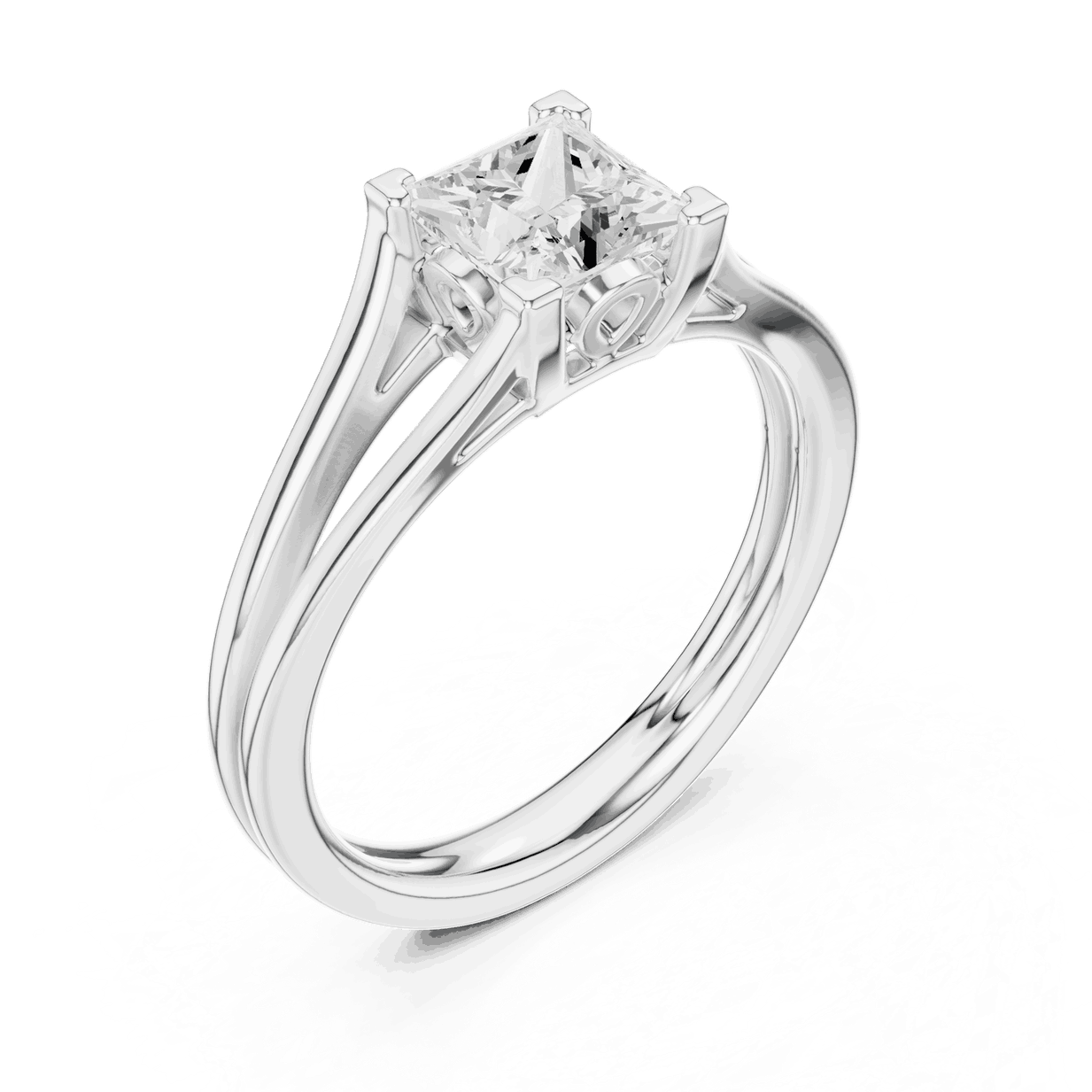 Cushion Diamond Vintage Solitaire Engagement Ring Rose Gold 18K | Lab Grown | Driona Jewels