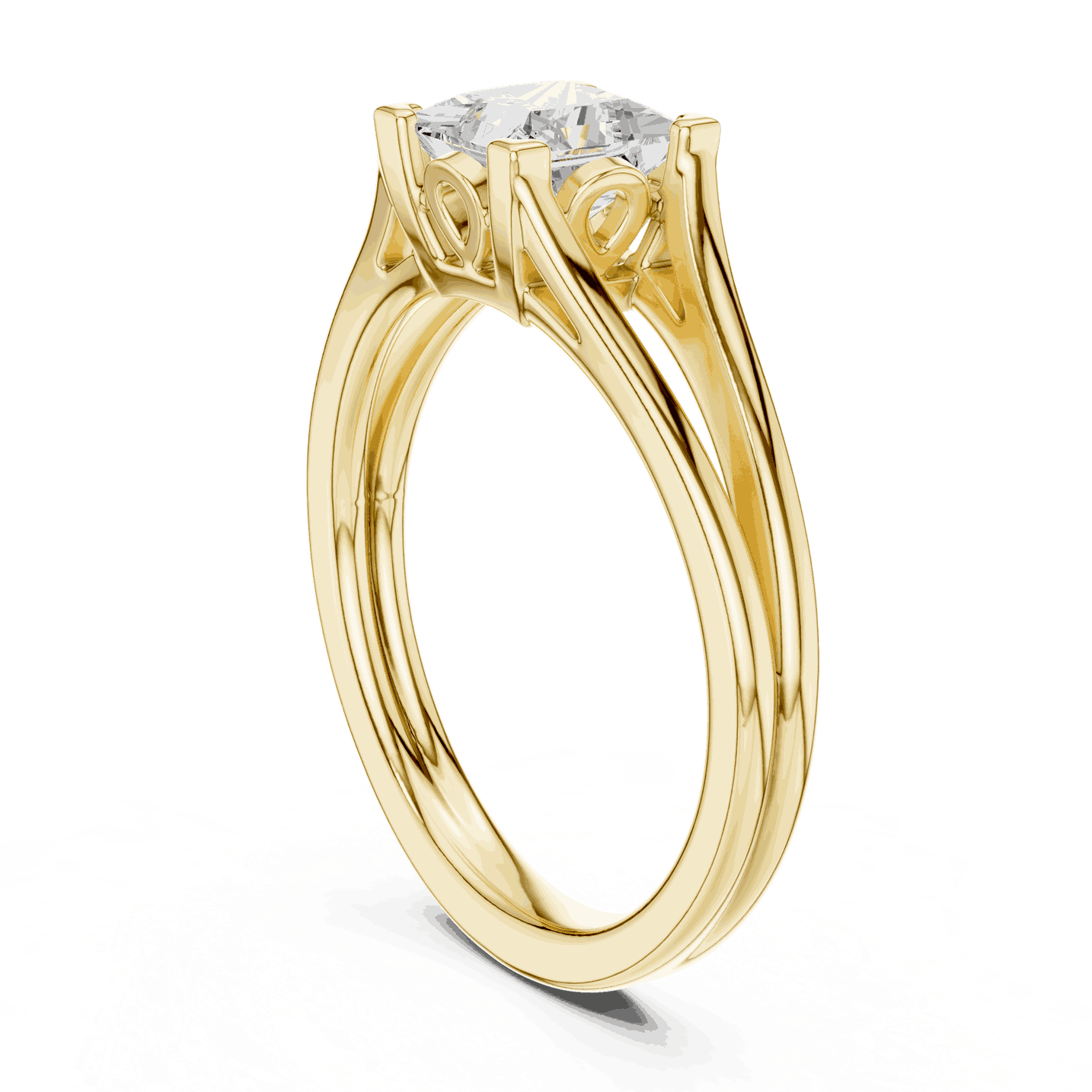 Cushion Diamond Vintage Solitaire Engagement Ring Rose Gold 18K | Lab Grown | Driona Jewels
