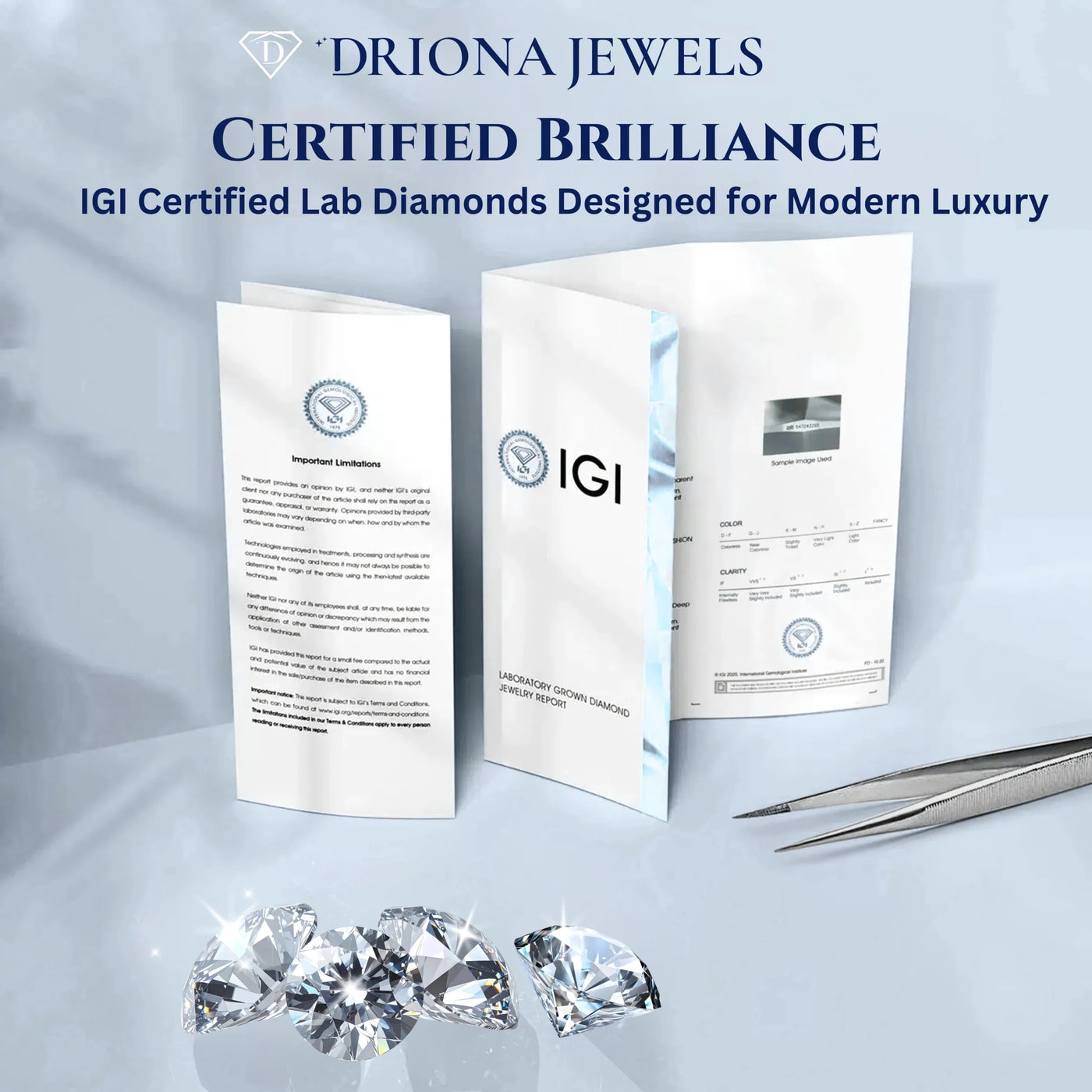 IGI certified diamond certificate and grading report
