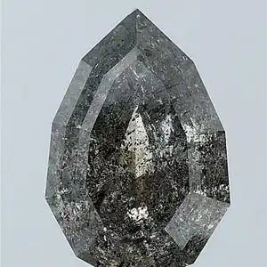 Oval Cut Salt and Pepper IGI Certified Natural Diamond