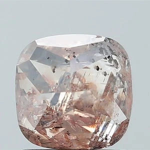 Cushion Cut Purple Salt and Pepper IGI Certified Natural Diamond