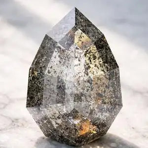 Oval Cut Salt and Pepper IGI Certified Natural Diamond