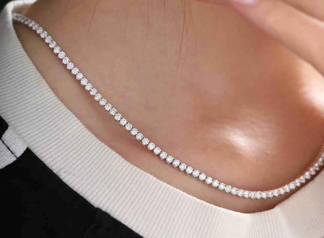 Tennis necklace for anniversary gift