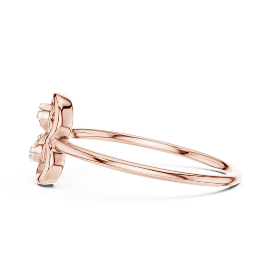 Driona Jewels Heart Diamond Ring | 14K Gold Three Stone Promise Ring
