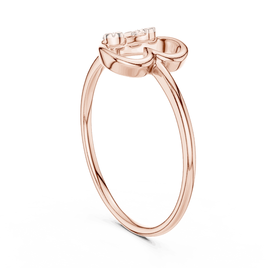 Driona Jewels Heart Diamond Ring | 14K Gold Three Stone Promise Ring