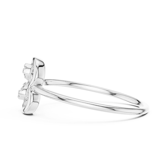 Driona Jewels Heart Diamond Ring | 14K Gold Three Stone Promise Ring