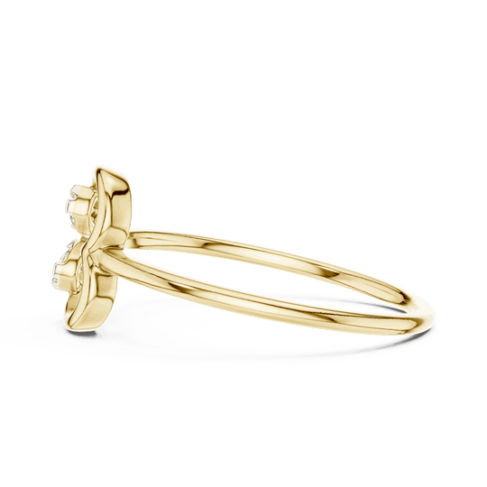 Driona Jewels Heart Diamond Ring | 14K Gold Three Stone Promise Ring