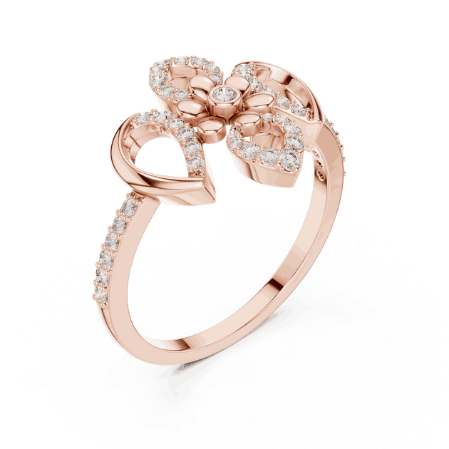 Driona Jewels Floral Diamond Ring – Lab Grown Symmetrical Bloom Jewelry