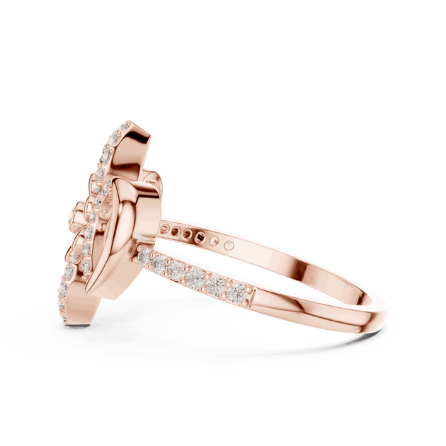 Driona Jewels Floral Diamond Ring – Lab Grown Symmetrical Bloom Jewelry