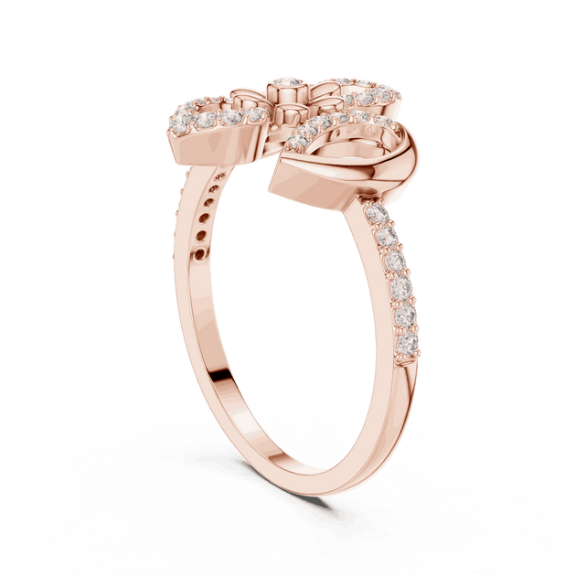 Driona Jewels Floral Diamond Ring – Lab Grown Symmetrical Bloom Jewelry