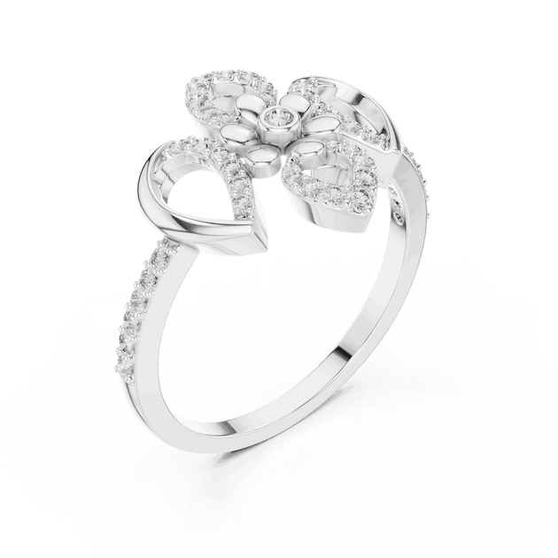 Driona Jewels Floral Diamond Ring – Lab Grown Symmetrical Bloom Jewelry