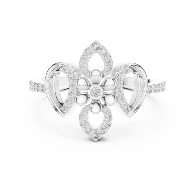 Driona Jewels Floral Diamond Ring – Lab Grown Symmetrical Bloom Jewelry