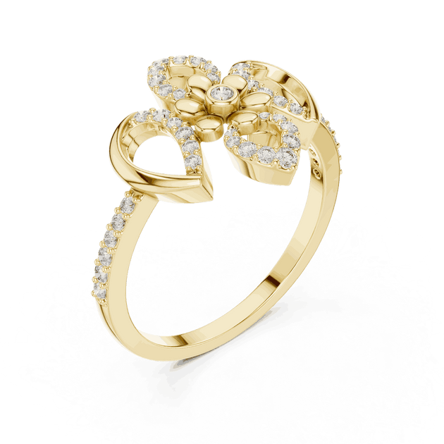 Driona Jewels Floral Diamond Ring – Lab Grown Symmetrical Bloom Jewelry