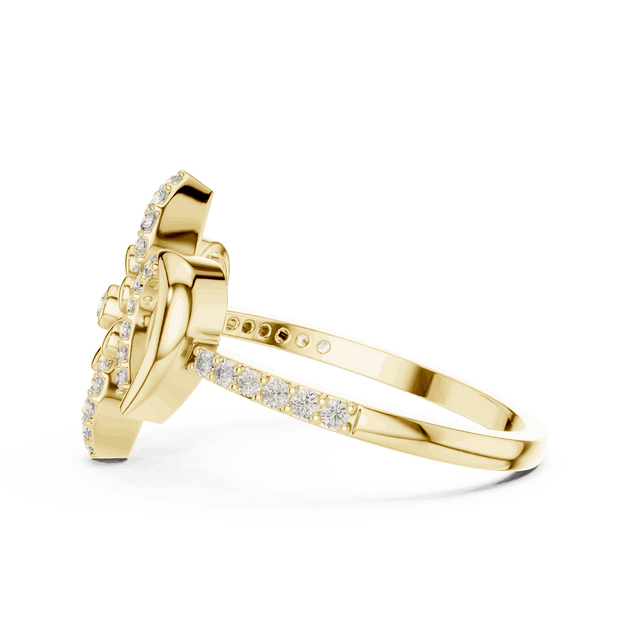 Driona Jewels Floral Diamond Ring – Lab Grown Symmetrical Bloom Jewelry