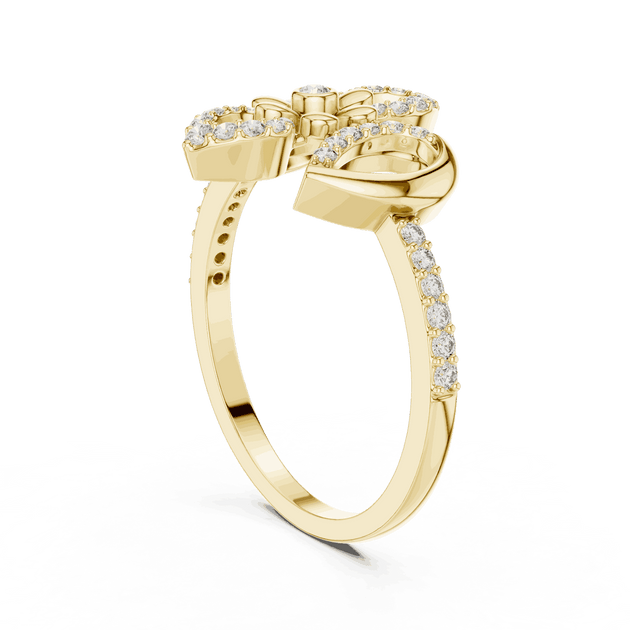 Driona Jewels Floral Diamond Ring – Lab Grown Symmetrical Bloom Jewelry