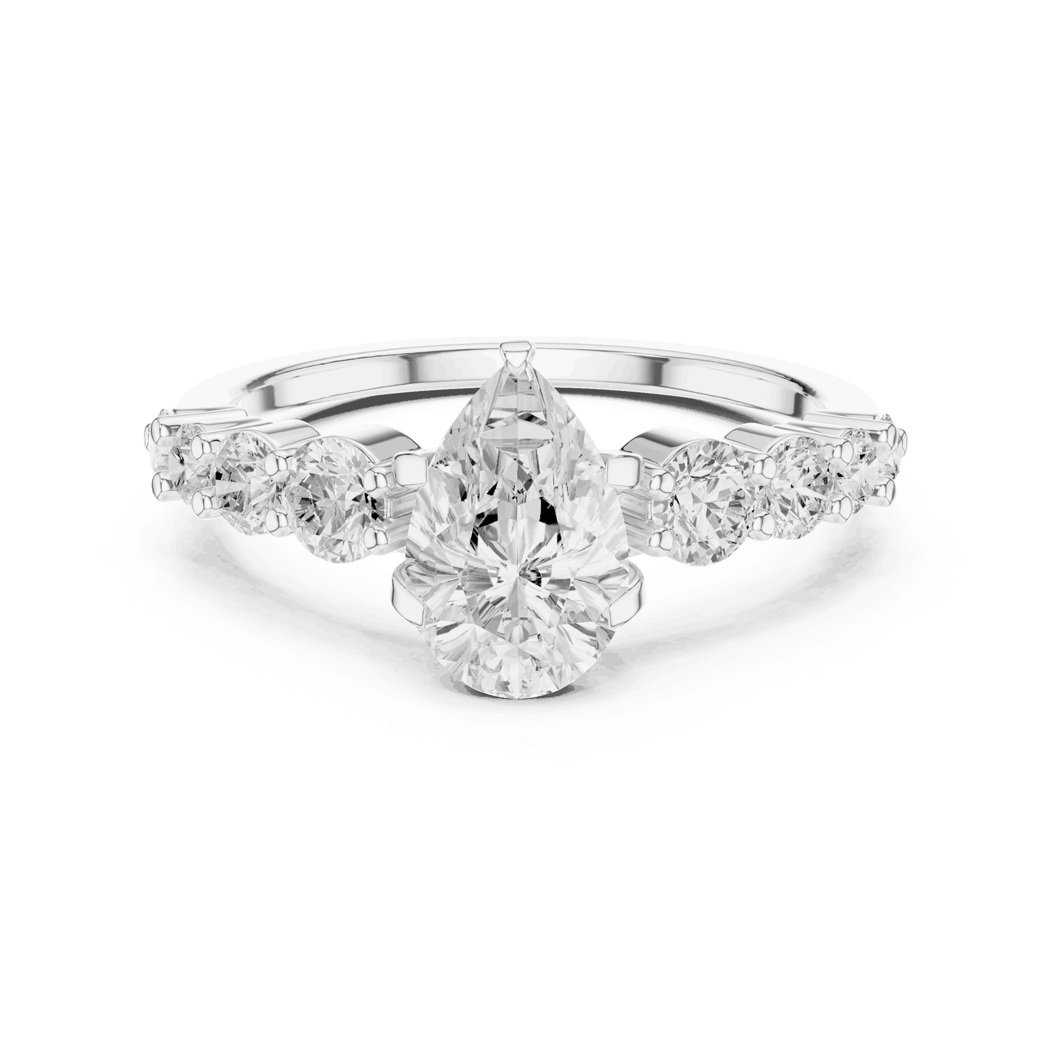 Oval Diamond Cluster Engagement Ring Rose Gold 18K | Lab Grown | Driona Jewels