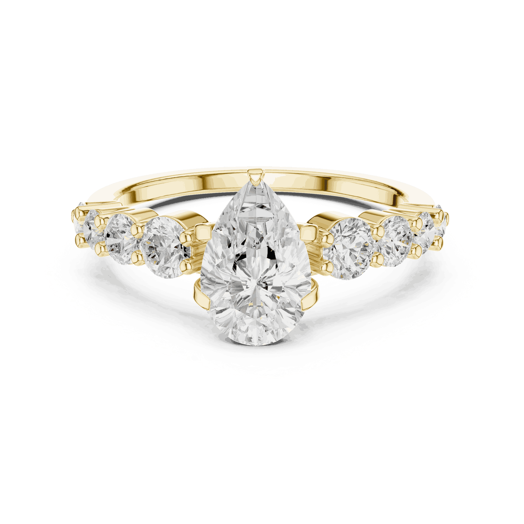 Oval Diamond Cluster Engagement Ring Rose Gold 18K | Lab Grown | Driona Jewels