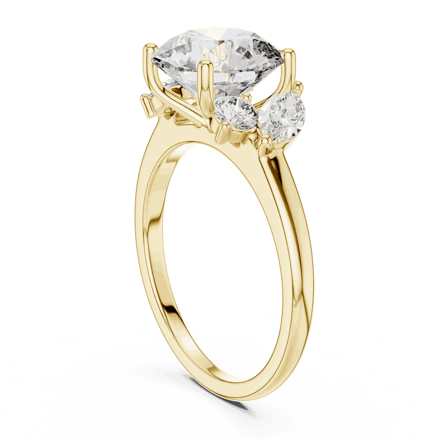 Oval Diamond Solitaire Brilliance Engagement Ring Gold 18K | Lab Grown | Driona Jewels