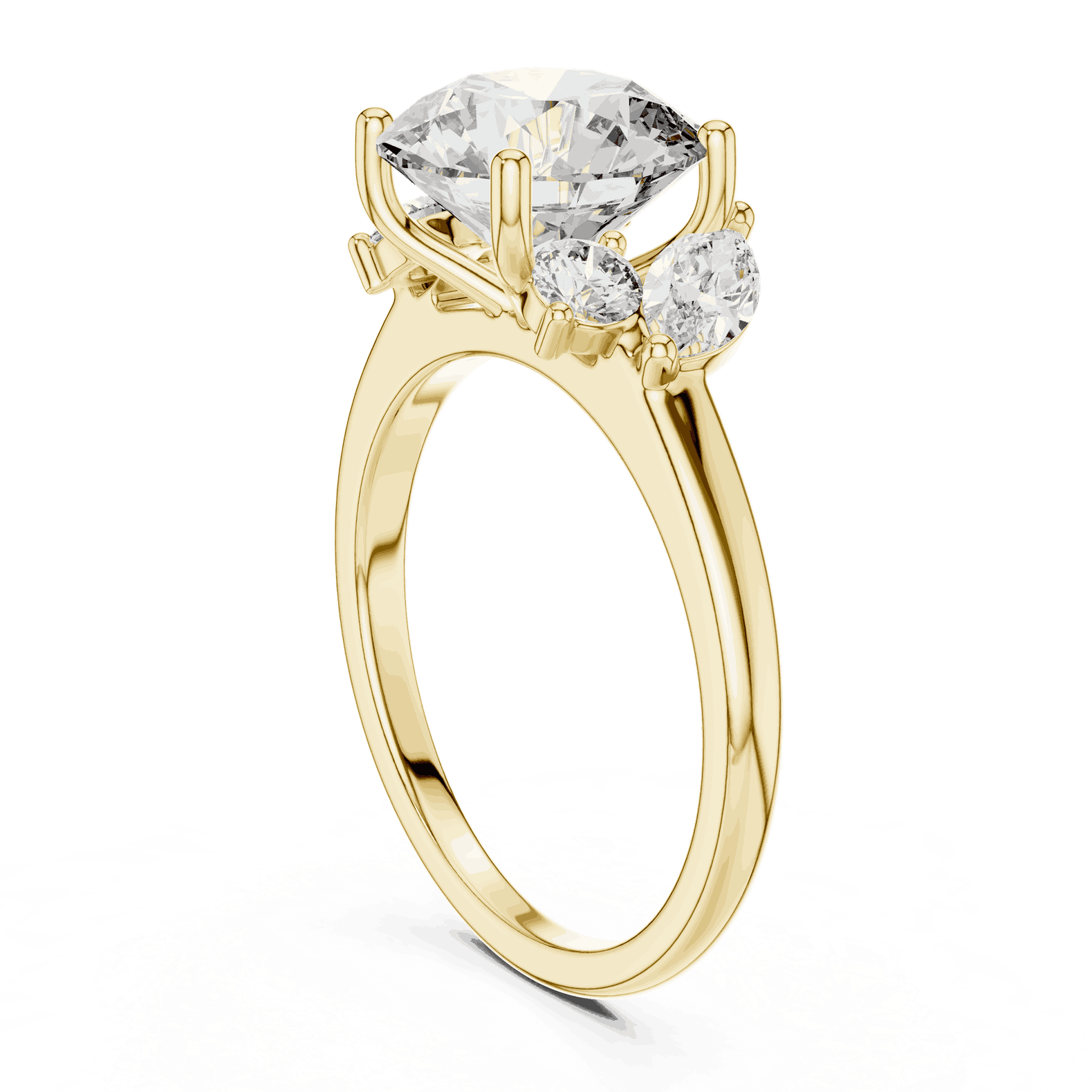Oval Diamond Solitaire Brilliance Engagement Ring Gold 18K | Lab Grown | Driona Jewels