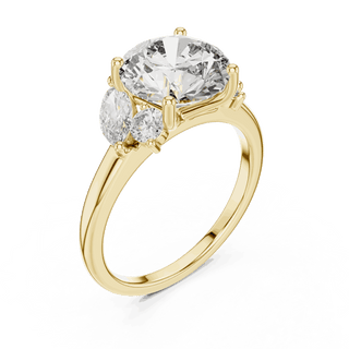 Oval Diamond Solitaire Brilliance Engagement Ring Gold 18K | Lab Grown | Driona Jewels