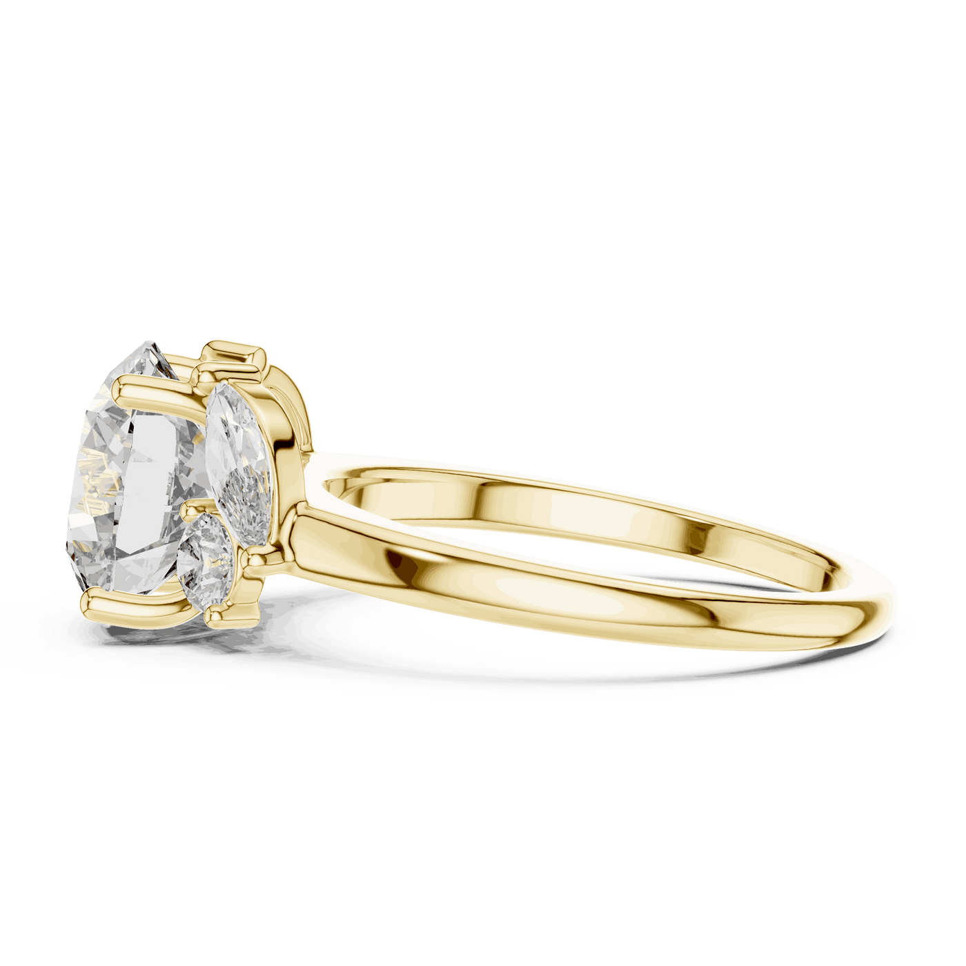 Oval Diamond Solitaire Brilliance Engagement Ring Gold 18K | Lab Grown | Driona Jewels