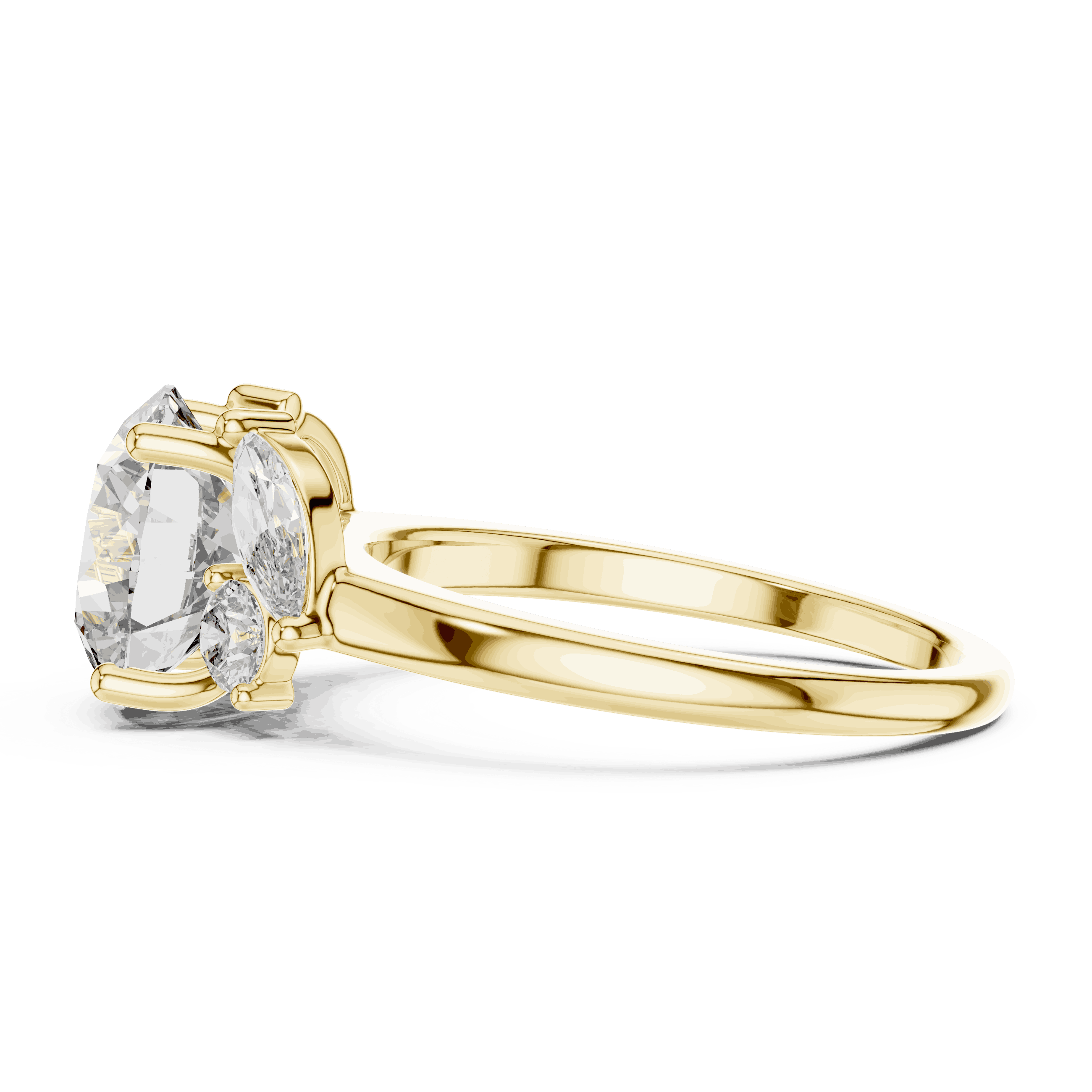 Oval Diamond Solitaire Brilliance Engagement Ring Gold 18K | Lab Grown | Driona Jewels